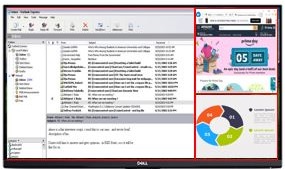Sharing Screen Between Different Applications Using Dell Display Manager